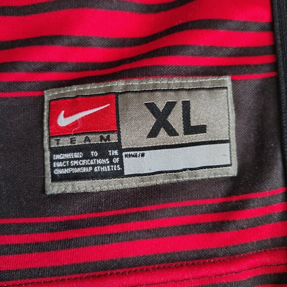 VINTAGE Canterbury Rugby Nike TEAM Jersey Shirt XL New Zealand Union Striped - Picture 2 of 12